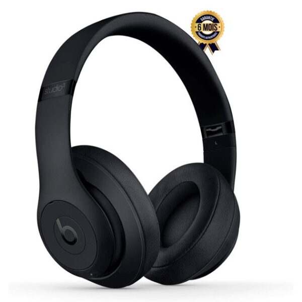 Casque supra-auriculaire sans fil - Beats Studio 3 - Puce Apple W1 - Suppression active du bruit - 22 heures d'écoute - Microphone intégré ( Livré entre 03 et 07 jours )