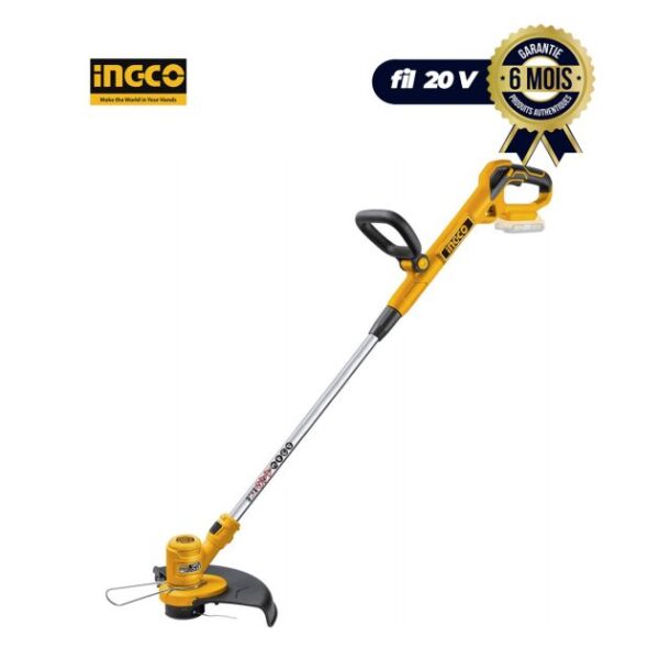 Débroussailleuse Sans Fil 20V Lithium-Ion, Diamètre De Coupe 30 CM - +1 Batterie et 1 Chargeur – INGCO CGTLI20301