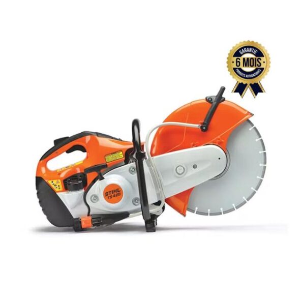 Découpeuse thermique Stihl TS 420 - Pour disques Ø 350 + Disque résine pierre - 3.2 Kw - 6 Mois