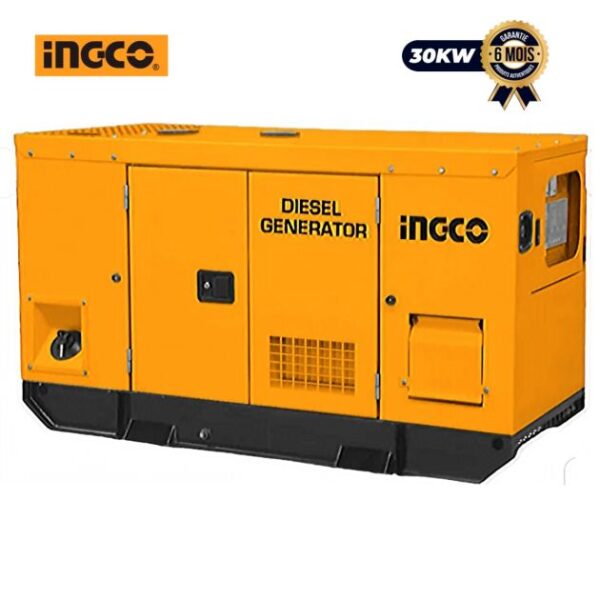 Silent Diesel Generator Set - INGCO - GSE300K3-1 - 30kW/33kW - Three-phase - ATS - Water Cooling - 06 Month Warranty