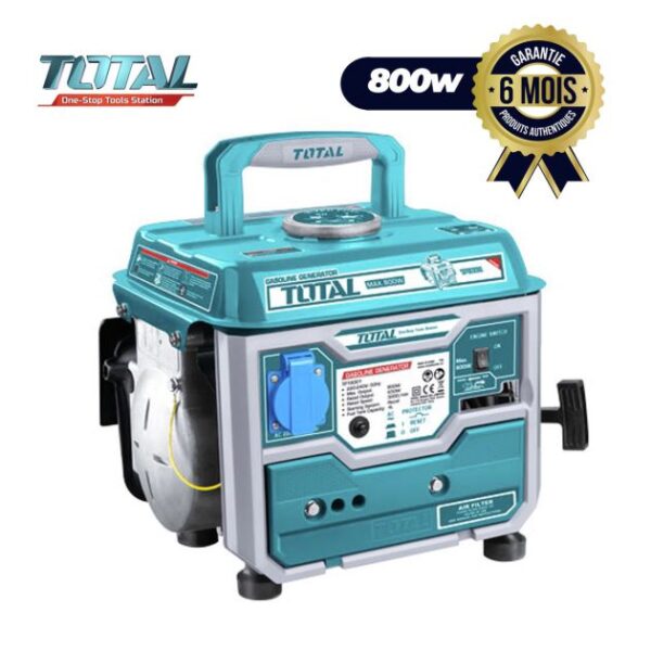Groupe électrogène TOTAL - TP18001- 800W - 6 mois de garantie