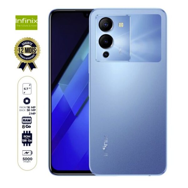 Infinix Note 12 G96 - 128Go/8Go RAM - 6.7'' - 50MP/16MP - 5000mAh - 12 mois