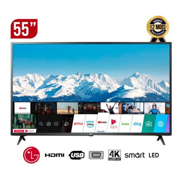 Smart TV LG UHD 4K 55 pouces - 55UT73006LA - HDR - WebOS - ThinQ