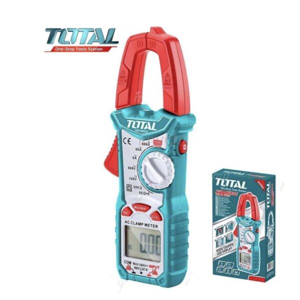 Pince Amperimétrique numérique - TOTAL TMT46003 - 600A- 3 mois