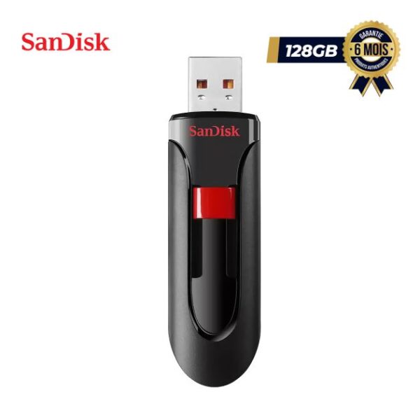 Clé USB SanDisk Cruzer Glide - 128GB - USB 3.0 - Garantie 6 mois