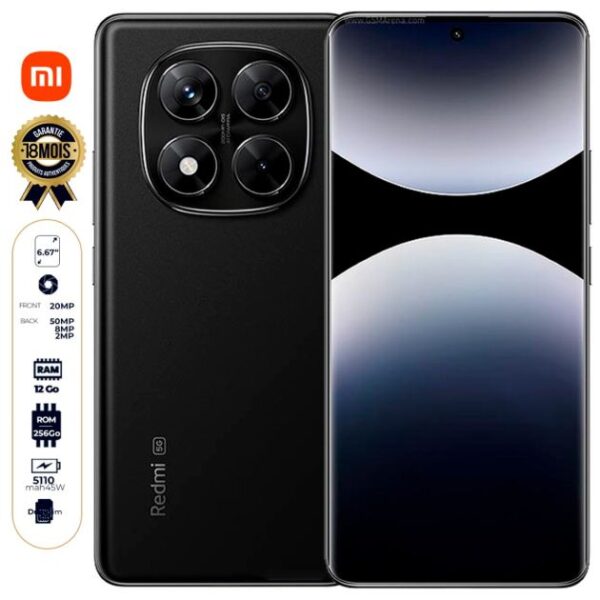 Xiaomi Redmi Note 14 Pro 5G - Version Global - 256 Go - 12 Go RAM - 6,67" - 200 MP +8MP +2M/ 20MP - 5110mAh- 18 mois