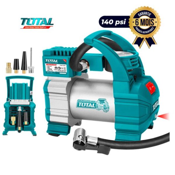 Compresseur d'air Automatique - TOTAL TTAC1406 - 140 psi - 6 Mois