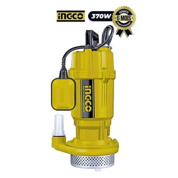 Pompe submersible pour eaux usées 370W 0.5HP de 17 Mètre - INGCO SPC3708
