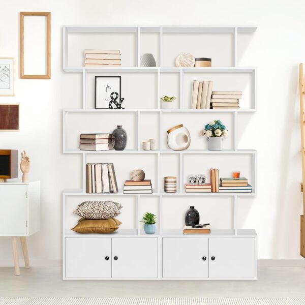 Etagère bibliothèque 5 niveaux - 80cm - Bois - Modulable - 6 mois