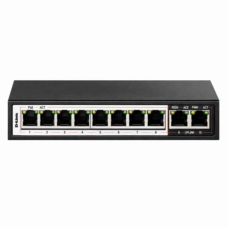 Switch PoE 8 ports pour caméras IP