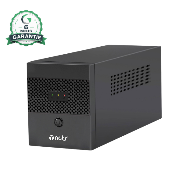 Onduleur en ligne haute fréquence 1500VA noir avec protection contre la foudre et sortie sinusoïdale