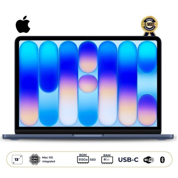 Apple MacBook Neo - Écran Liquid Retina 13" - Puce A18 Pro AI - 8 GB RAM - 512 GB SSD - Touch ID - FaceTime HD 1080p - MacOS - Garantie 6 mois - 12 mois