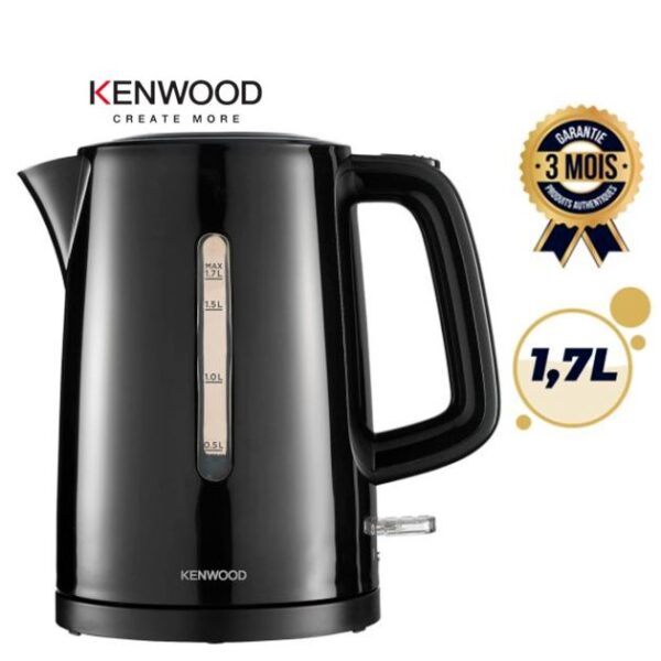 Bouilloire Electrique - KENWOOD - ZJP00.000BK - 1,7 litres - 2200W - Avec arrêt automatique - Noir - Garantie 03 mois