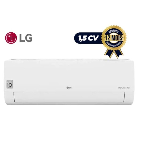Climatiseur INVENTER DUALCOOL - LG - S4-Q12JAQALC - 1.5CV - blanc - 12Mois