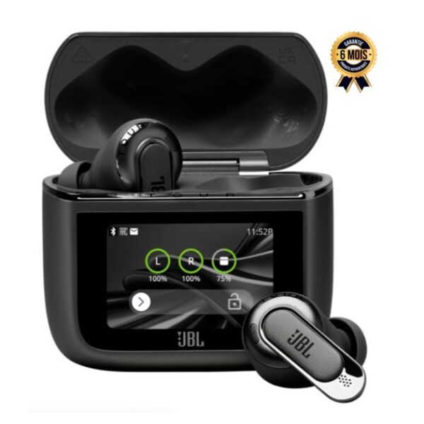 Écouteurs sans fil - JBL Tour Pro 3 - Réduction de bruit adaptative - JBL Spatial 360 avec suivi de la tête - 6 micros - 44 heures d'autonomie - Garantie 6 mois