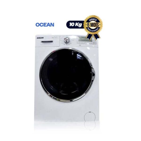 Machine à Laver Automatique - Ocean - WFO12101 - 10kg - Blanc - 6 mois