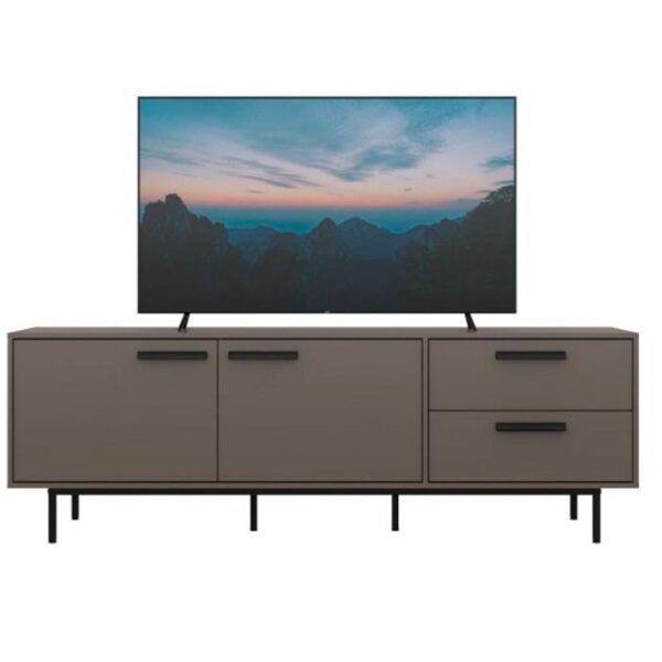 Meuble TV - MT-3124B - jusqu'à 75 pouces - Gris foncé - 100% MDF