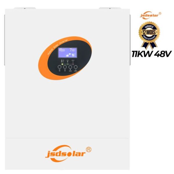 Onduleur hybride 5000W 48V - MPPT 80A - WiFi - 3 phases - 12 mois