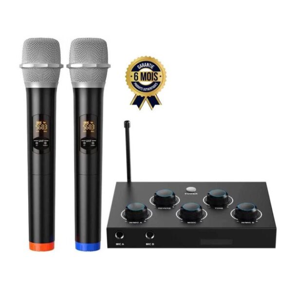 Système de mixage de microphones pour karaoké portable DIGITNOW - 6 mois de garantie