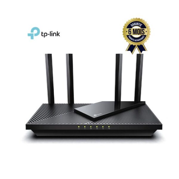 TP-Link AX55 - Routeur sans fil Wi-Fi - Double bande - 1 port WAN Gigabit + 4 ports LAN Gigabit - 6 Mois